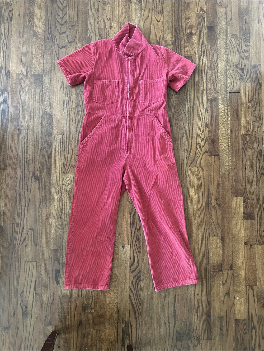 Women Rose color  Corduroy Jumpsuit - No. 6 Store